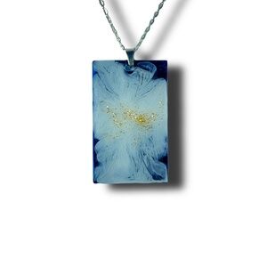 Handmade unique resin necklace